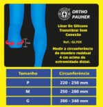 Liner de Gel Transtibial Sem Conexão GL70X
