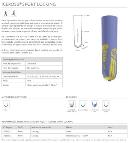 Liner Iceross Sport Locking Ossur