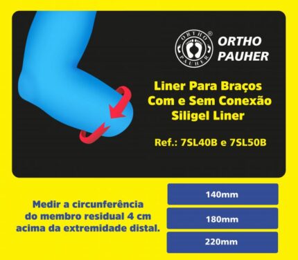 Liner Para Braço Sem Conexão Siligel Liner - 7SL40B