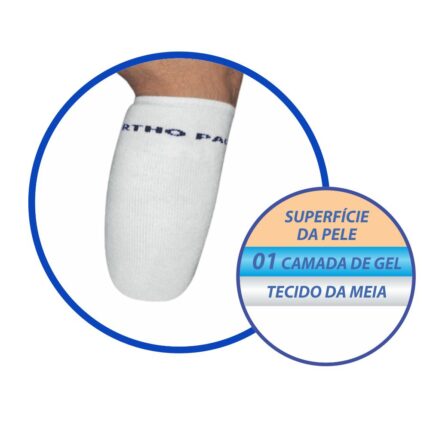 Meia para Coto com Gel Amputação Transtibial - SG701 Ortho Pauher