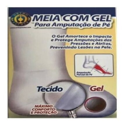 Meia de Gel para Coto Amputação de Pé - Ortho Pauher